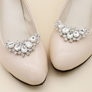 ЗАЖИМЫ ДЛЯ ОБУВИ 2 ШТ. ХРУСТАЛЬНЫЕ УКРАШЕНИЯ ДЛЯ ОБУВИ ЗАЖИМЫ ДЛЯ СВАДЕБНЫХ УКРАШЕНИЙ
