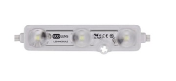 Moduł LED AMC ECO Lens 3 LED 12V IP68 zielony