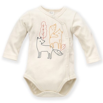 Body rozpinane ecru Secret Forest, PINOKIO - r.62