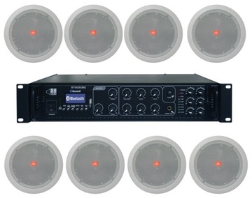 Wzmacniacz + 8 głośników JBL 6 stref 60W biuro