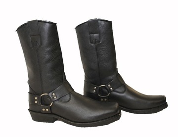 BUTY MOTOCYKLOWE SKÓRZANE KOWBOJKI WYSOKIE KST2 46