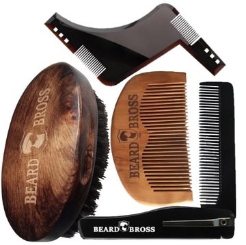 Набор для бороды BRUSH TEMPLATE COMB