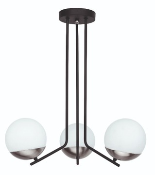 Lampa żyrandol loft czarny szkło kula SANTA 1723 J