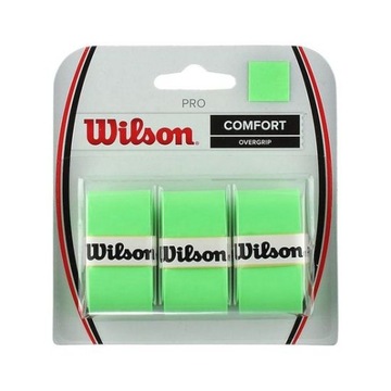 OWIJKI ZEWNĘTRZNE WILSON PRO OVERGRIP GREEN 3 SZT