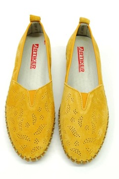 ARTIKER 46C1991 Слипоны желтые КОЖАНЫЕ размер 39