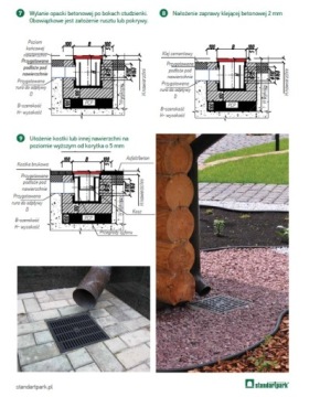 Пластиковый колодец 250х250 с корзиной и крышкой.