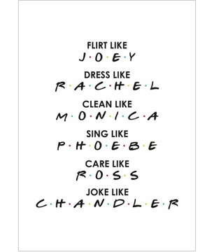 Plakat serialowy FRIENDS - Przyjaciele - A4