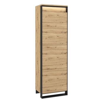 Szafa jednodrzwiowa półki Quant QA-02 LED loft