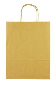 Torba torebka papierowa szara 250x110x320 25szt A4
