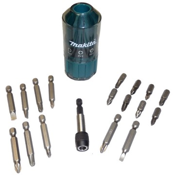Makita B-28896 Zestaw: wkrętak + bity - 19 części