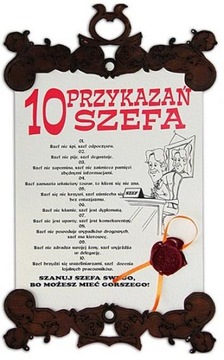 Dyplom DLA SZEFOWEJ SZEFA Prezent Szefowa Szef