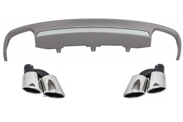 DYFUZOR ZDERZAK TYLNEGO AUDI A6 10-15 LOOK S6