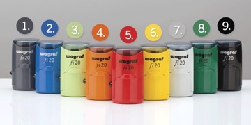 КРУГЛАЯ ШТАМП WAGRAF, диаметр 20, С автоматическим ластиком