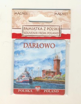 MAGNES NA LODÓWKĘ MAGNETKA DARŁOWO HERB 1107
