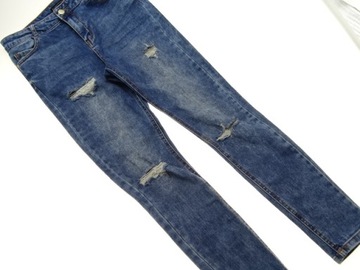 54__RESERVED__spodnie damskie JEANS dziury__38 M