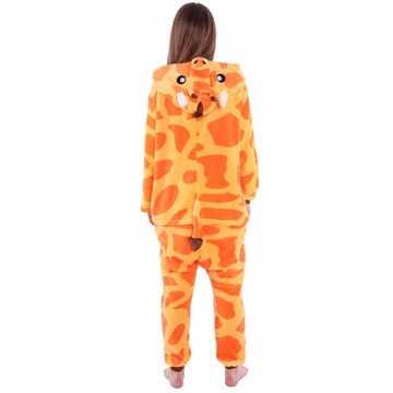 ŻYRAFA PIŻAMA Jednoczęściowa Kigurumi Onesie Kombinezon Strój L 165-174 cm