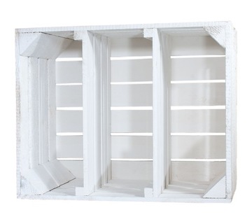 ДЕРЕВЯННАЯ КОРОБКА, БЕЛАЯ ПОЛКА, белые коробки