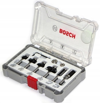 Набор резцов по дереву BOSCH 6 шт., ручка 6 мм.
