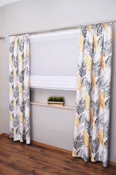 РАЗМЕР ШТОРЫ 150 СМ БОЛЬШИЕ ЛИСТЬЯ ПАПОРОТНИКА 0,5 М