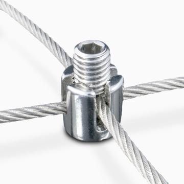 Zacisk KRZYŻOWY do lin NIERDZEWNY INOX Kwasoodporny V4 3mm 10szt.