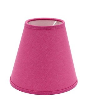 Klosz Abażur Stożek PCV Różowy 12x25x19 cm