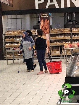 КОРЗИНА ПОКУПОЧНАЯ НА КОЛЕСАХ С РУЧКОЙ - Графит