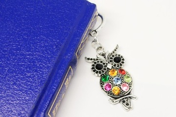 ЗАКЛАДКА ДЛЯ КНИГИ - СОВА, ЦИРКОНИЙ + коробочка