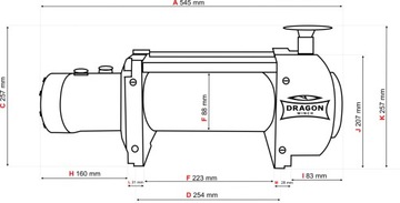 Лебедка Dragon Winch DWHI 15000 HD с управлением