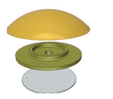 ODBOJNIK ODBÓJ DRZWI SAMOPRZYLEPNY FI 60mm BEŻOWY