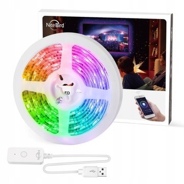 Светодиодная лента WIFI RGB лента 2,8м Tuya GOOGLE ALEXA