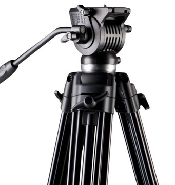 Profesjonalny STATYW 180cm do Filmowania Aparatu VIDEO VLOG Głowica Olejowa