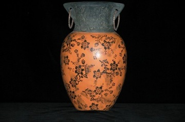 РУЧНАЯ РАБОТА супер ИНДОНЕЗИЯ РЕТРО керамическая ваза