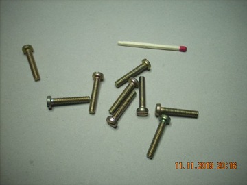 Śruby obudowy sprzętu UNITRA WS503 nikiel długie