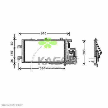 CHLADIČ KLIMATIZACE OPEL COMBO CORSA 1.7D 2000-