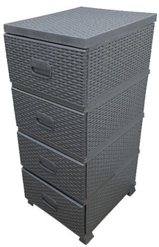 ШКАФ, КОМОД, РОТАН, коричневый и бежевый