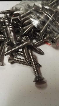 6,3x38 DIN 7982 A2 blachowkręt stożek inox 100szt