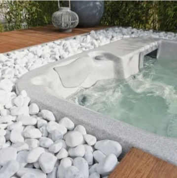 Галька Bianco Carrara 40-60мм Декоративный камень 20кг