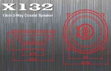 EXCALIBUR X132 300ВТ ДИНАМИКИ 13 СМ НИЗКАЯ ЦЕНА