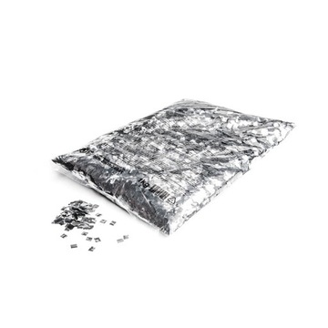 KONFETTI KROPLE DESZCZU SREBRNY METALIK CONFETTI