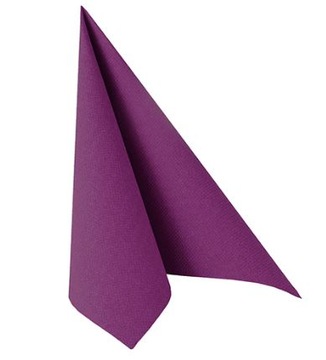 SERWETKI AIRLAID FIOLETOWE FLIZELINOWE PREMIUM PAPSTAR 40x40cm 50 SZT