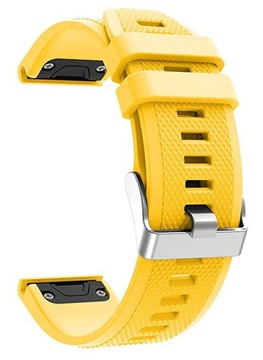 ZÓŁTY Silikonowy Pasek Garmin FENIX 7 Solar
