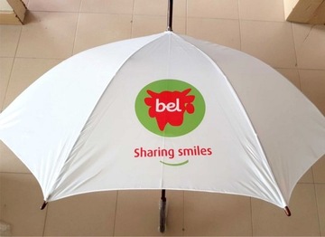 Большой зонт с деревянной ручкой, принт, 25 шт.