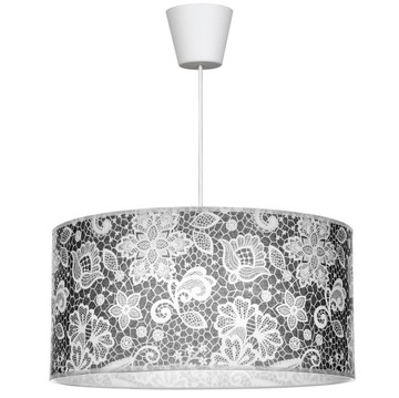 LAMPA WISZĄCA SUFITOWA ŻYRANDOL ABAŻUR NOWOCZESNA
