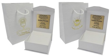 Lancuszek Silver Patriver с крестом + гравировкой