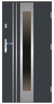 Drzwi wejściowe zewnętrzne 55 mm LI-15 INOX 90P