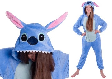 STICZ STICH PIŻAMA Jednoczęściowa Onesie Przebranie Kigurumi L 165-174 cm