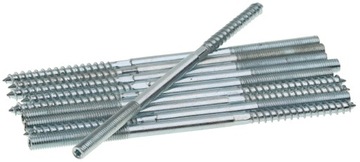 WKRĘT ŚRUBA SZPILKA DWUSTRONNA DWUGWINTOWA M8x180 - 10 sztuk