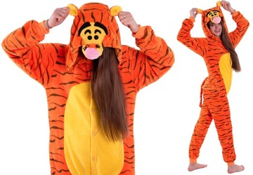 TYGRYSEK PIŻAMA Tygrys Kigurumi Onesie S 146-154cm