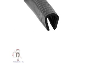 USZCZELKA PCV ZBROJONA NA RANT TYPU-U 6-8mm