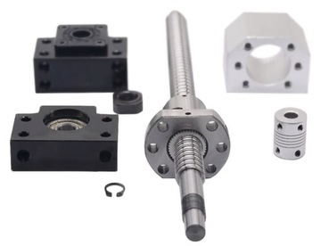 Śruba kulowa 1605 300mm BK12/BF12 + nakrętka CNC